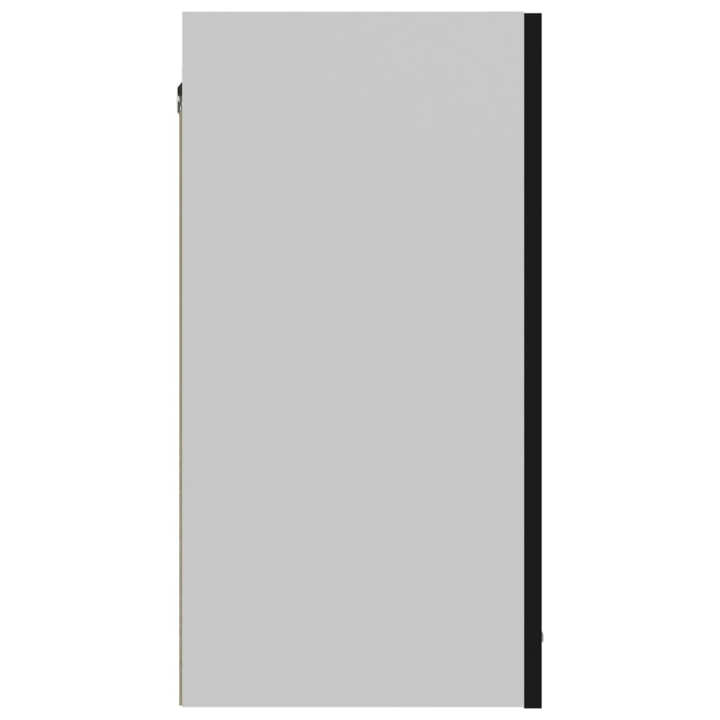 vidaXL Висящ шкаф, черен, 60x31x60 см, ПДЧ