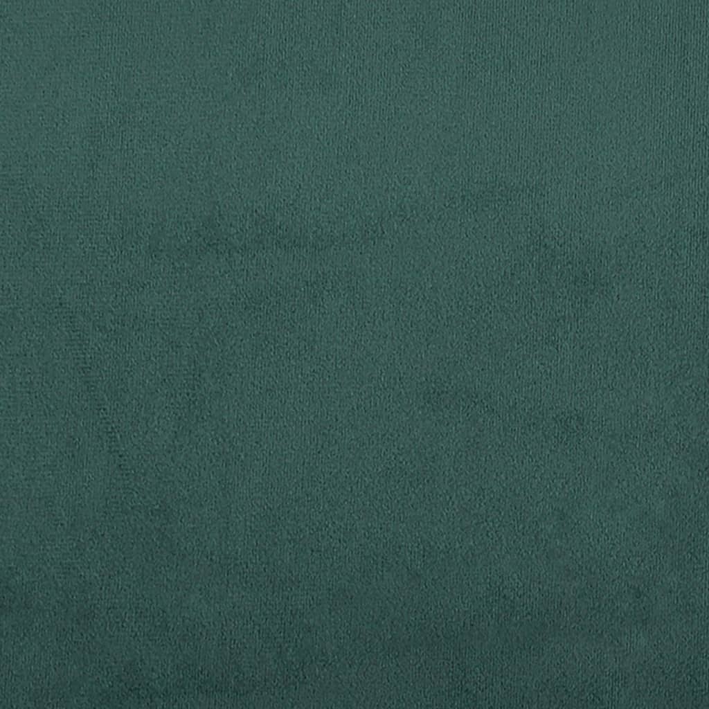 vidaXL Кресло, тъмнозелено, 63x76x80 см, кадифе