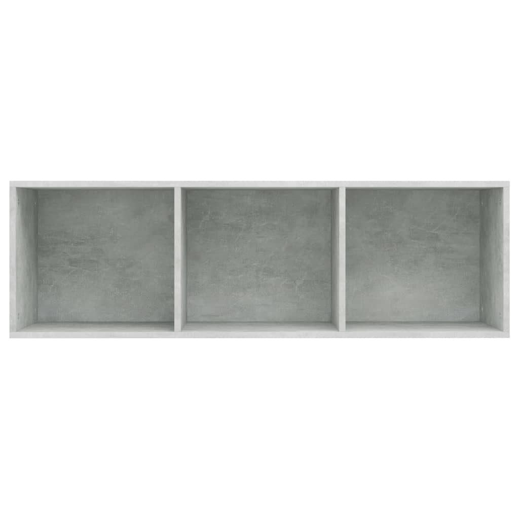 vidaXL Библиотека/ТВ шкаф, бетонно сива, 36x30x114 см, ПДЧ
