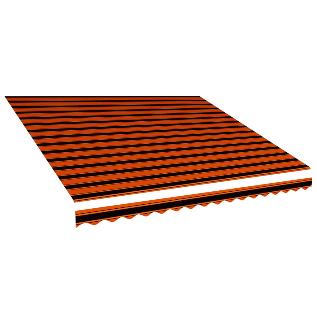 vidaXL Платно за тента, оранжево и кафяво, 450x300 см