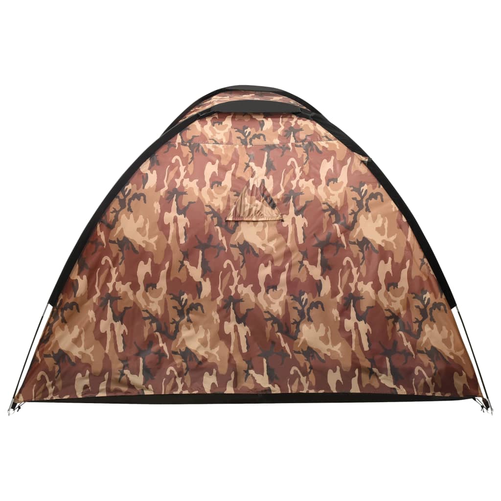 vidaXL Палатка за къмпинг тип иглу, 650x240x190 см, 8-местна, камуфлаж