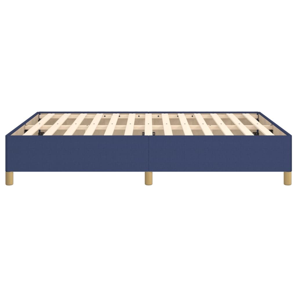 vidaXL Рамка за легло синя 140x200 см плат