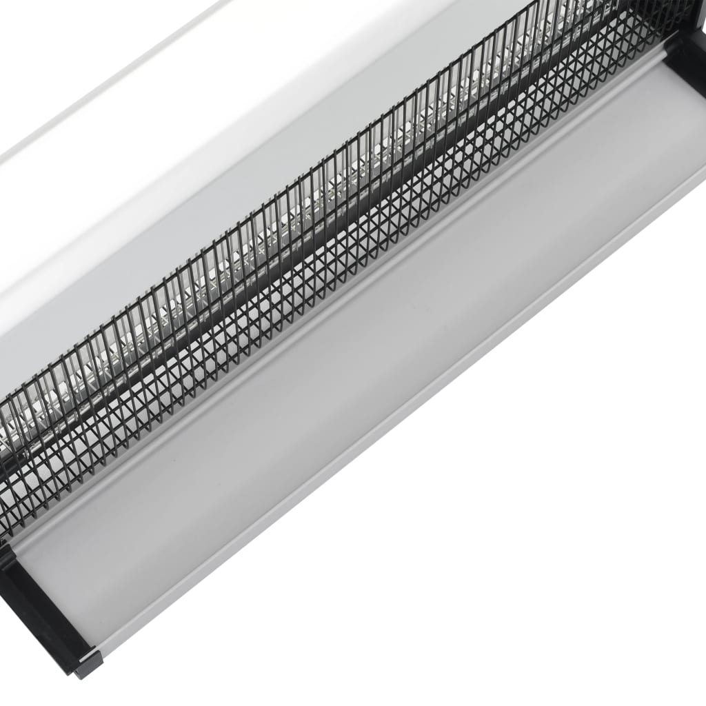 vidaXL Инсектицидна лампа, черна, алуминий, ABS, 60 W