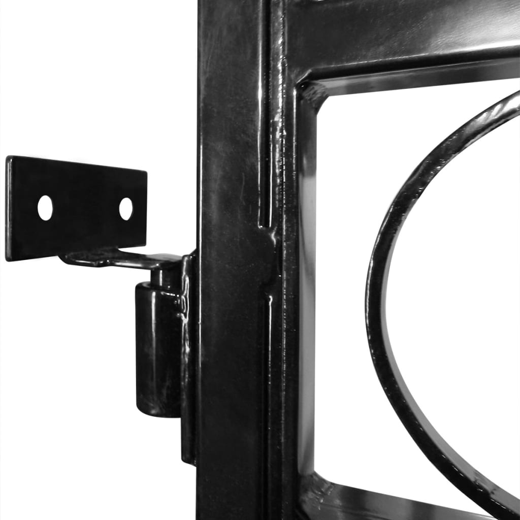 vidaXL Оградна врата с арковидна горна част, 100x200 см