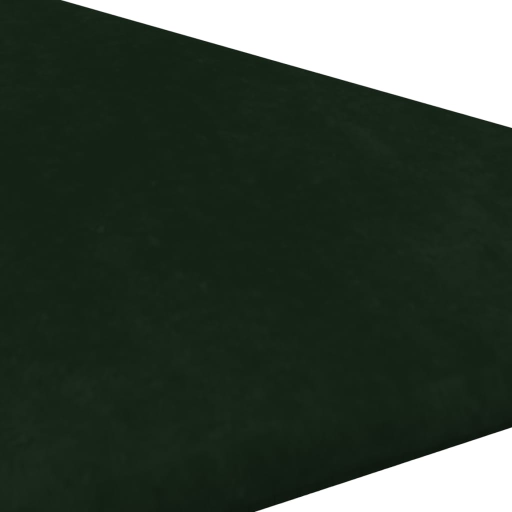 vidaXL Стенни панели, 12 бр, тъмнозелени, 30x30 см, кадифе, 0,54 м²