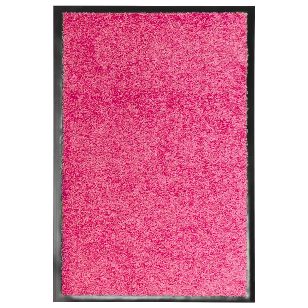 vidaXL Перима изтривалка, розова, 40x60 см
