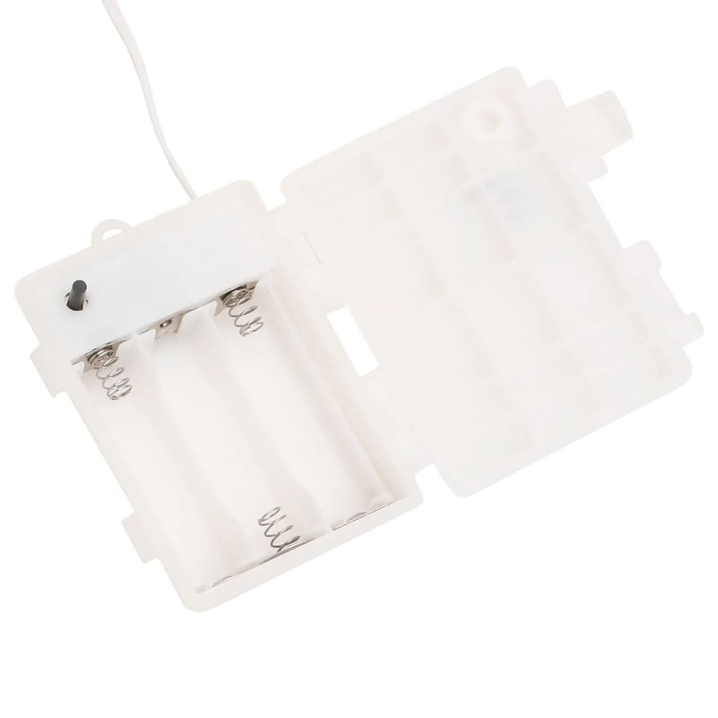 vidaXL Коледни лампи с LED, 3 бр, сгъваеми, бели