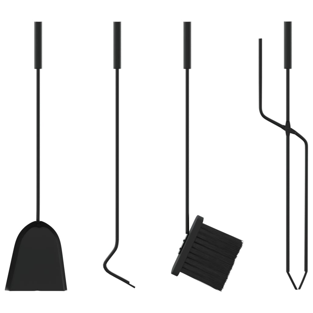 vidaXL Комплект инструменти за камина от 5 части 18x66 см стомана