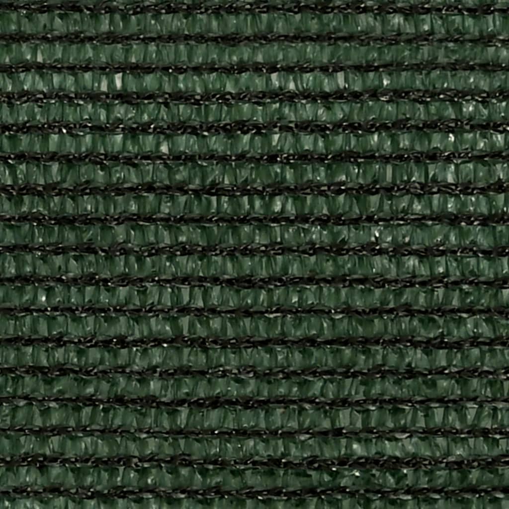 vidaXL Платно-сенник, 160 г/м², тъмнозелено, 3x3x4,2 м, HDPE