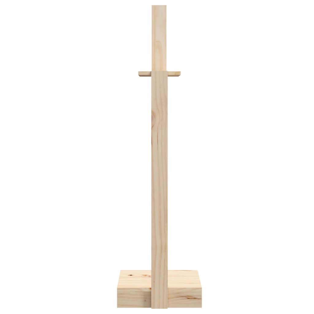 vidaXL Поставка за дърва за огрев 33,5x30x110 см бор масив