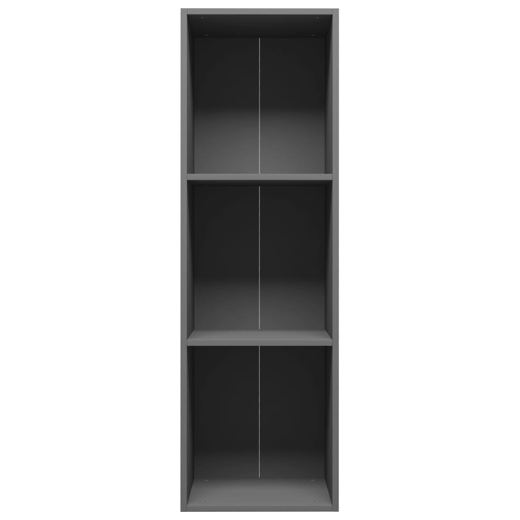 vidaXL Библиотека/ТВ шкаф, сива, 36x30x114 см, ПДЧ