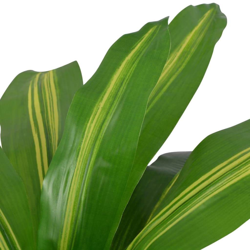 vidaXL Изкуствено растение драцена със саксия, 90 см, зелено