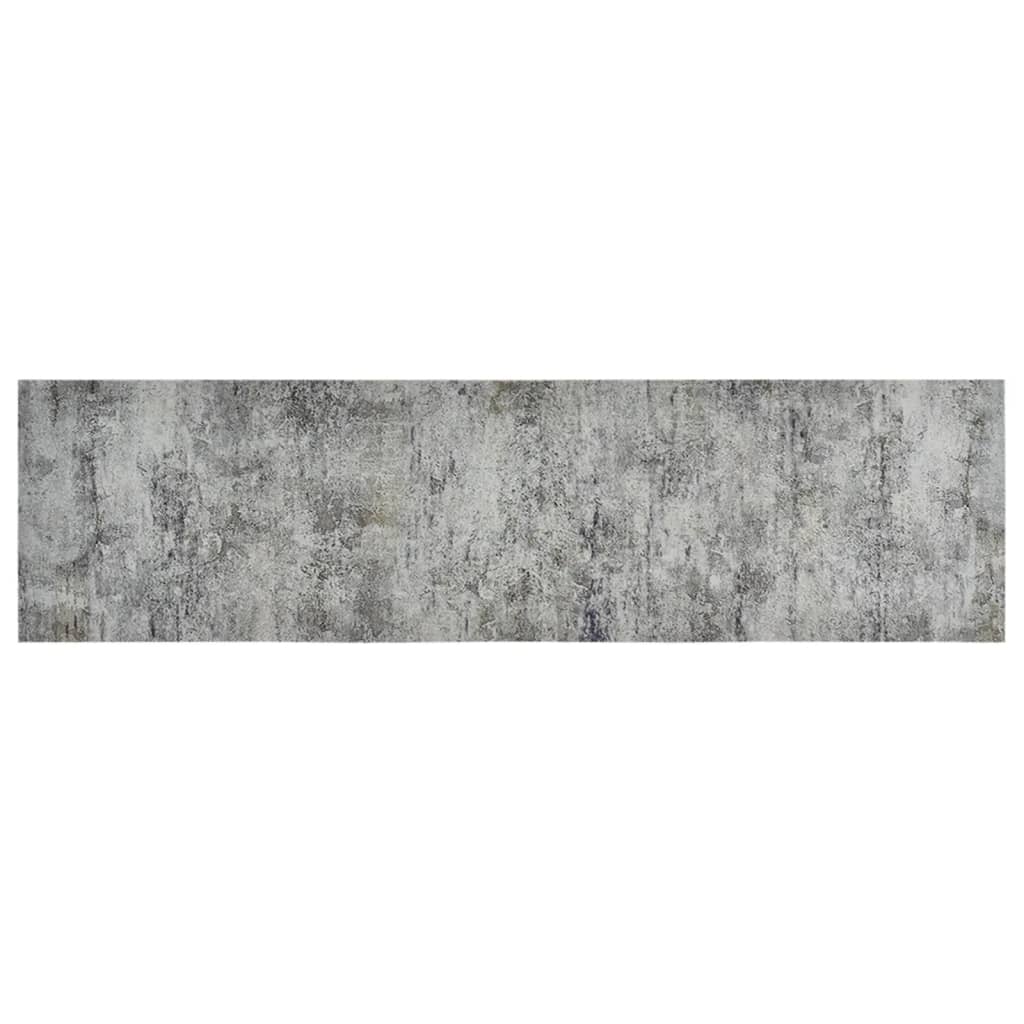 vidaXL Кухненско килимче, миещо, бетон, 45x150 см, кадифе