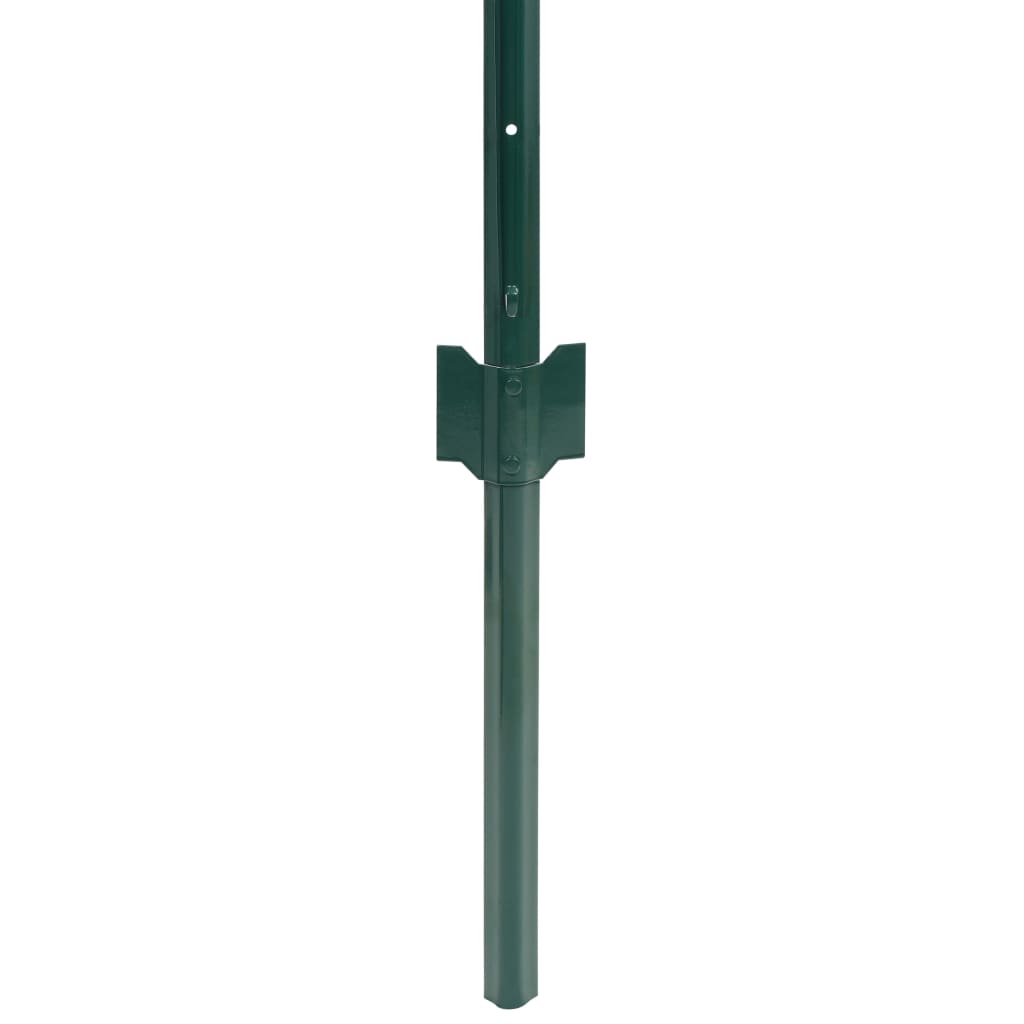 vidaXL Евромрежа, стомана, 20x1 м, зелена