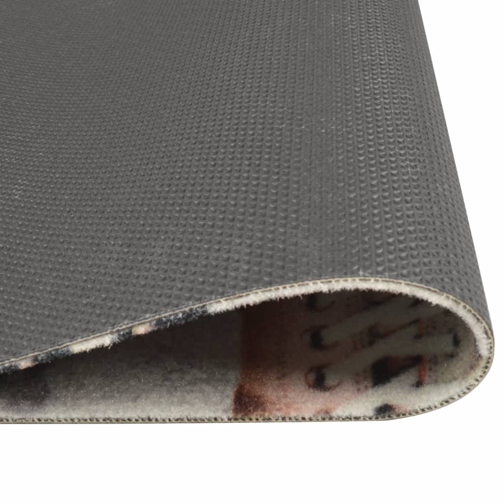 vidaXL Кухненско килимче, миещо, Shoezone, 45x150 см, кадифе