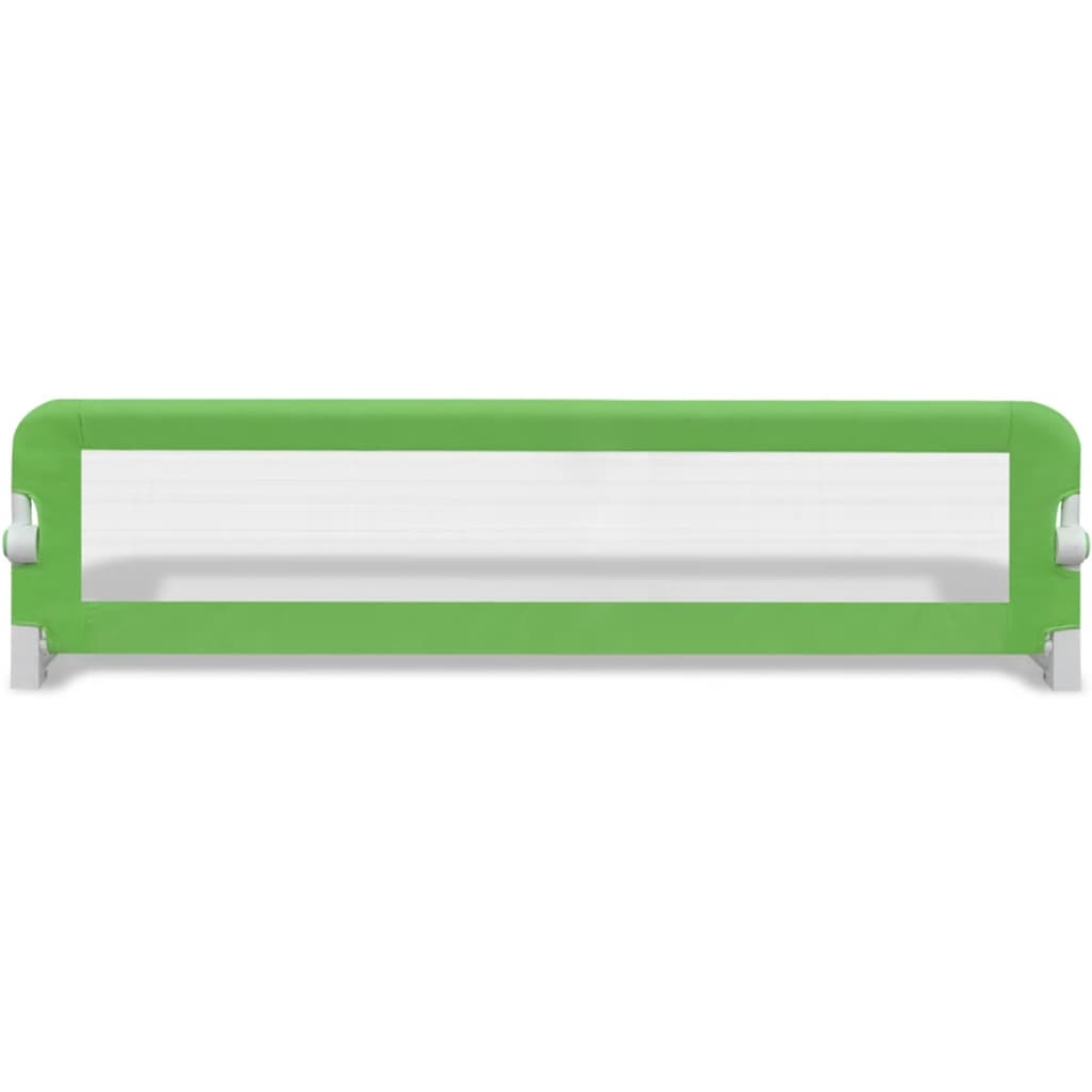 vidaXL Ограничители за детски легла, 2 бр, зелени, 150x42 см
