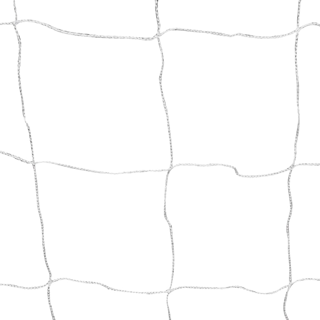 vidaXL Футболна врата с мрежа, 182x61x122 см, стомана, бяла