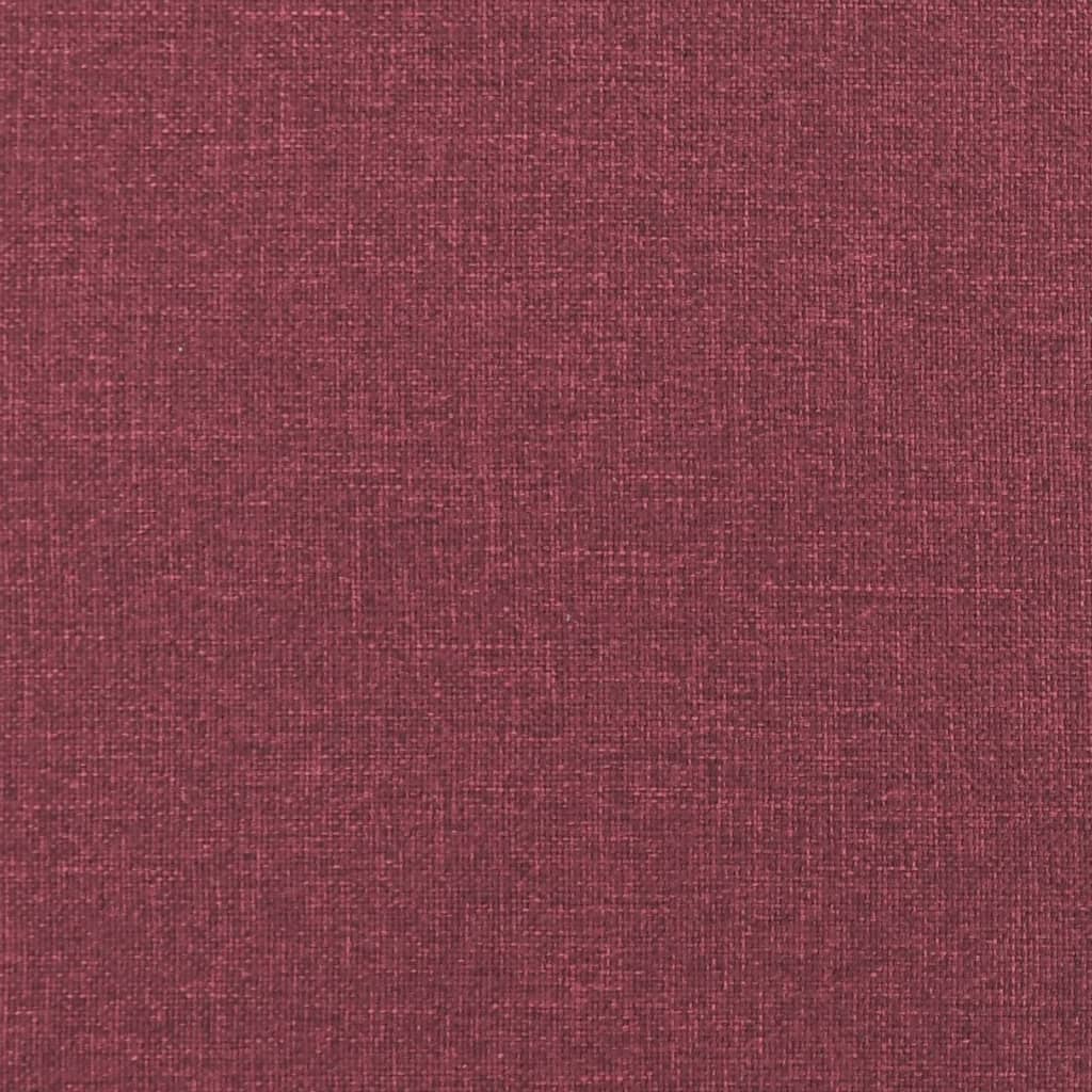 vidaXL Табуретка, виненочервена, 60x50x41 см, плат