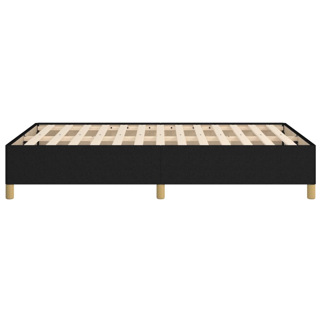 vidaXL Рамка за легло, черна, 120x190 см, текстил