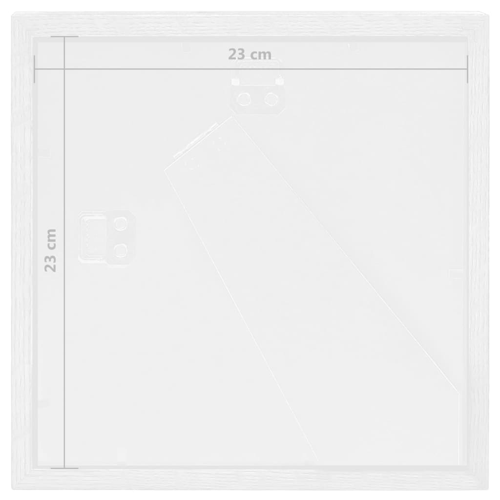 vidaXL 3D фоторамки тип кутия 5 бр бели 23x23 см за 13x13 см снимки