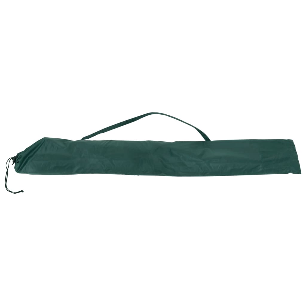 vidaXL Риболовен чадър, зелен, 220x193 см