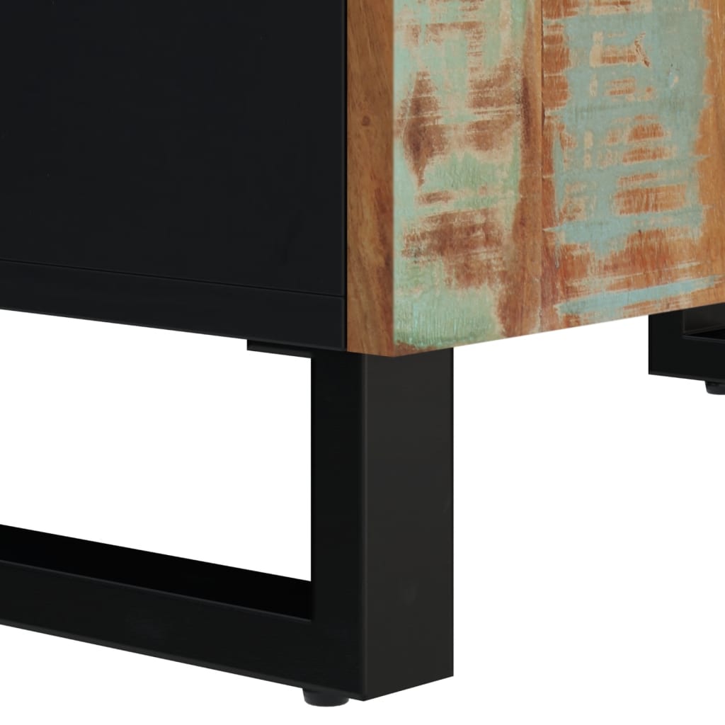 vidaXL Комплект мебели за баня 3 части масивна регенерирана дървесина