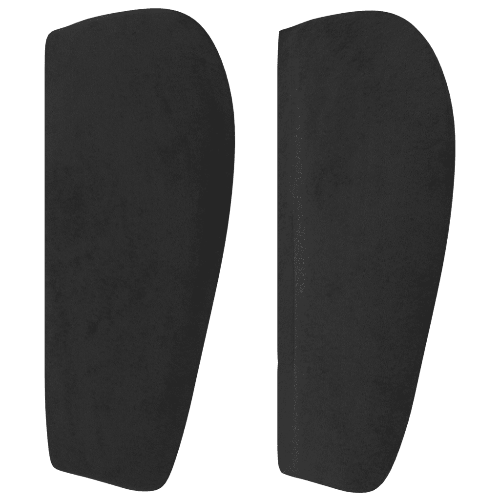 vidaXL Боксспринг легло с матрак, черно, 80x200 см, кадифе