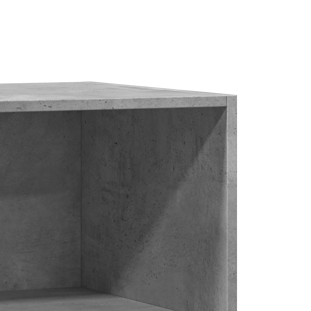vidaXL Гардероб, бетонно сив, 77x48x102 см, инженерно дърво