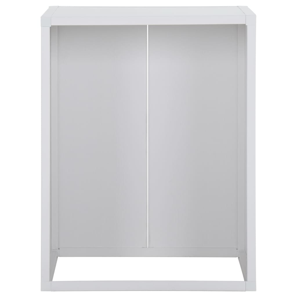 vidaXL Шкаф за пералня, бял, 68,5x64,5x88 см, PVC