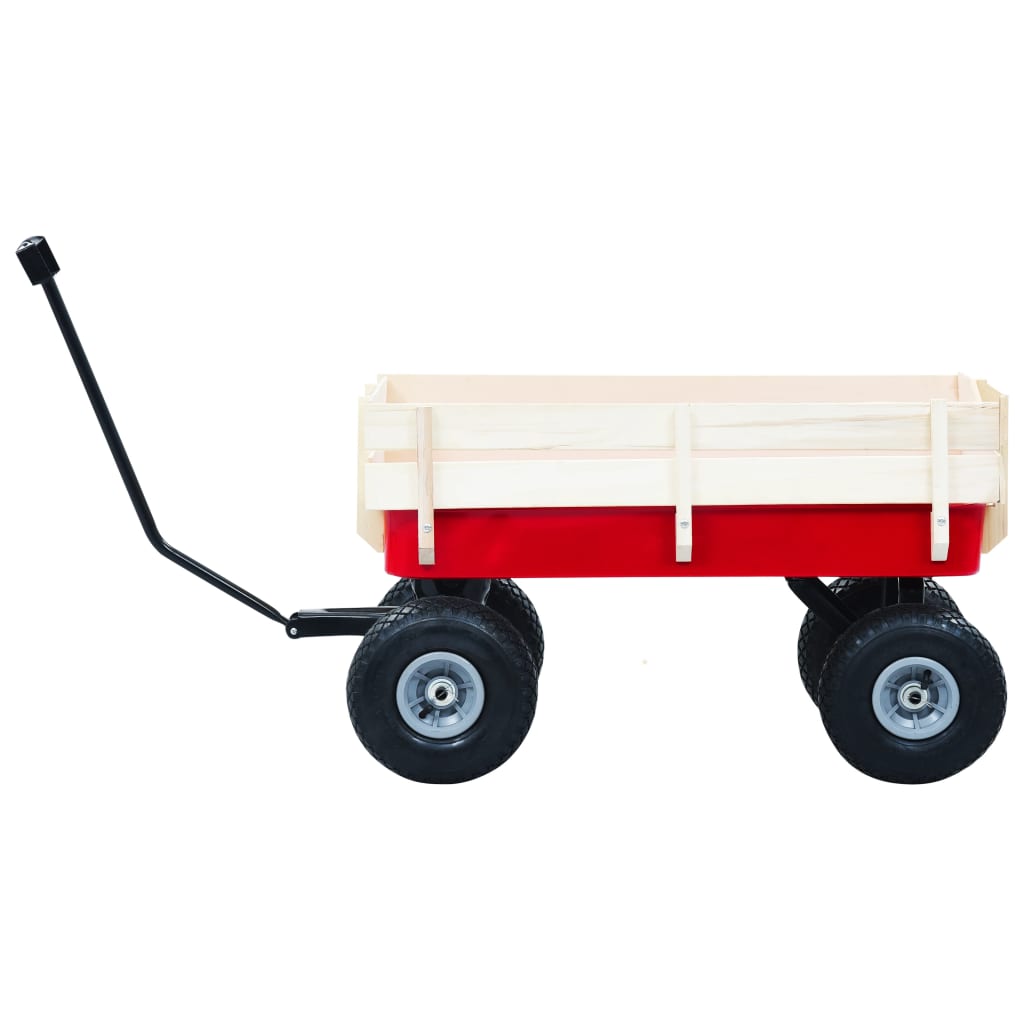 vidaXL Ръчна количка, 150 кг, червена