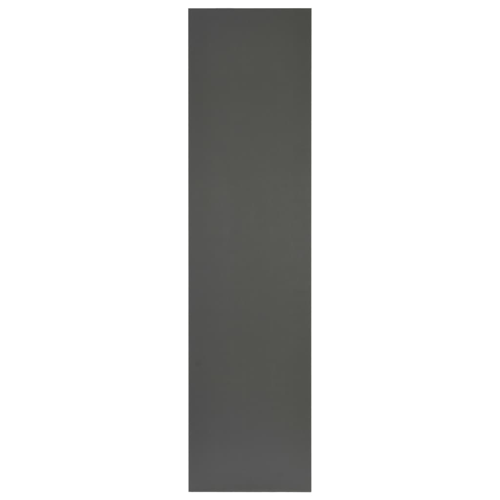 vidaXL Обзавеждане за баня, сиво, 160x40x16,3 см