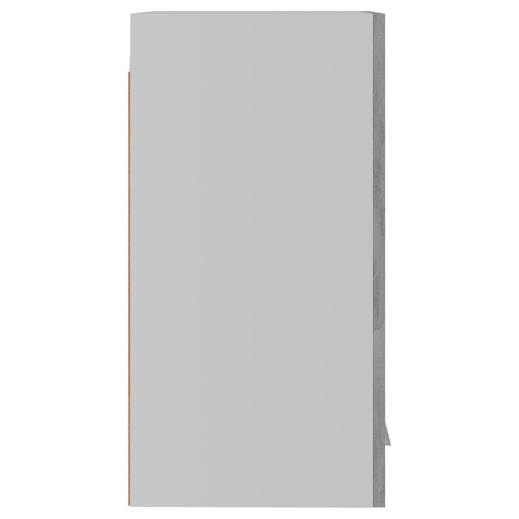 vidaXL Висящ шкаф, бетонно сив, 29,5x31x60 см, ПДЧ