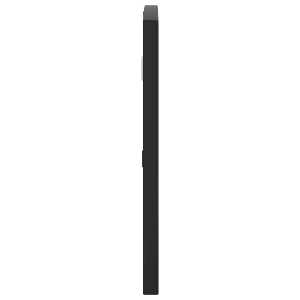 vidaXL Стенно огледало, черно, 60x30 см, арка, желязо