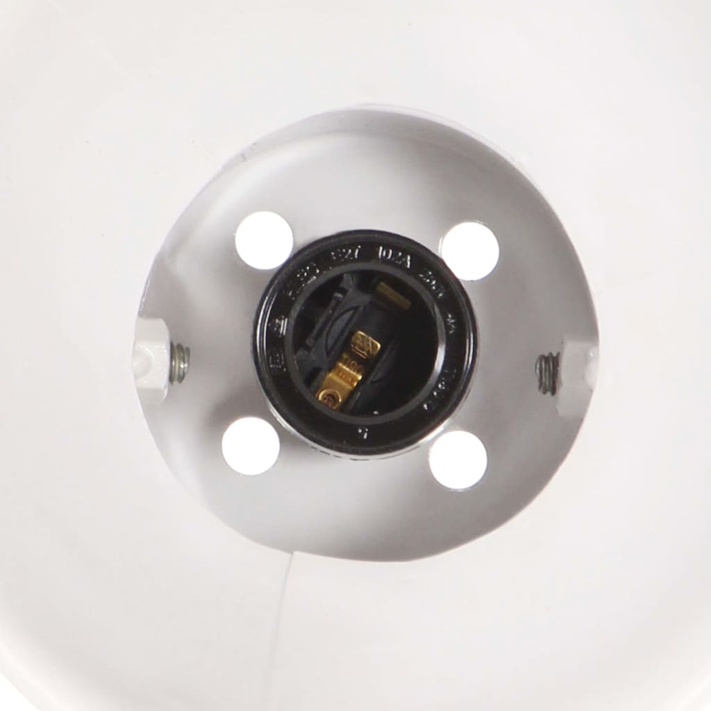 vidaXL Индустриална стенна лампа бяла 45x25 см E27
