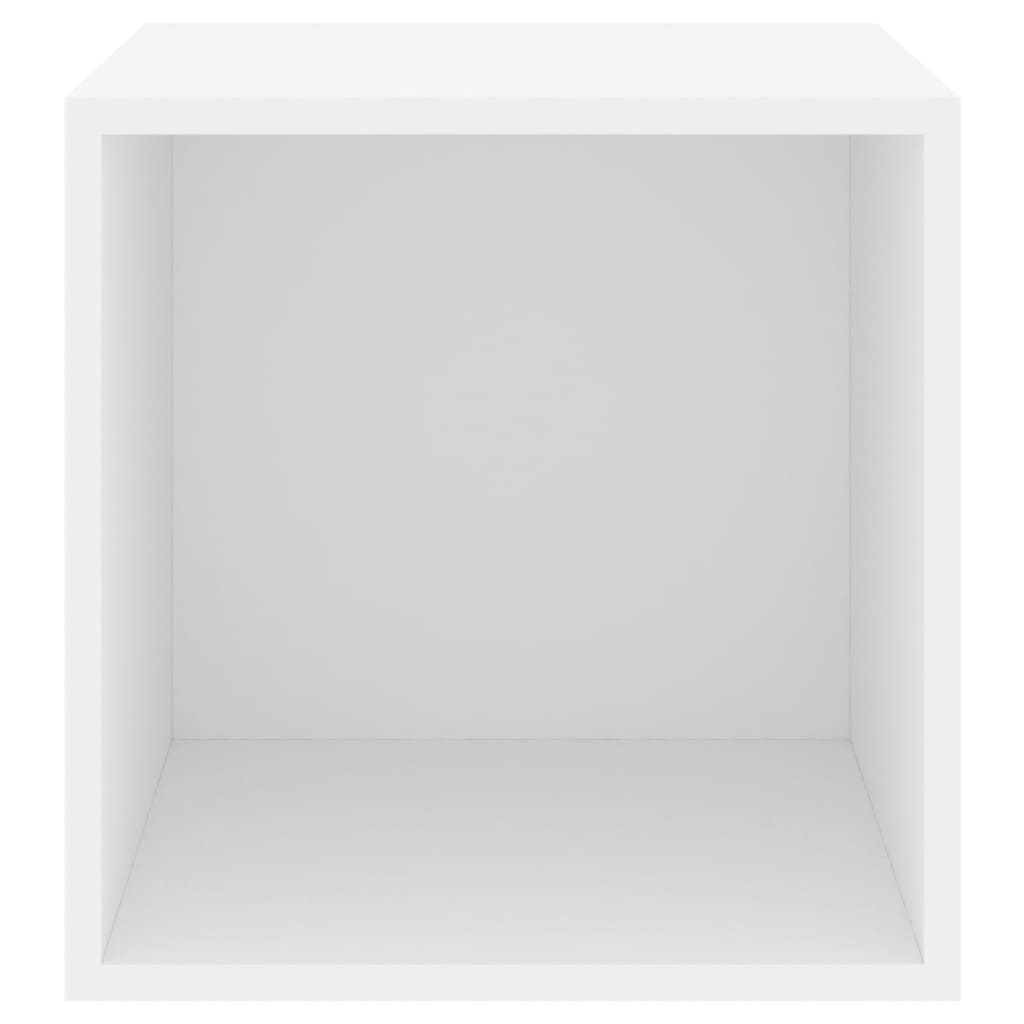 vidaXL Стенни шкафове, 4 бр, бели, 37x37x37 см, ПДЧ