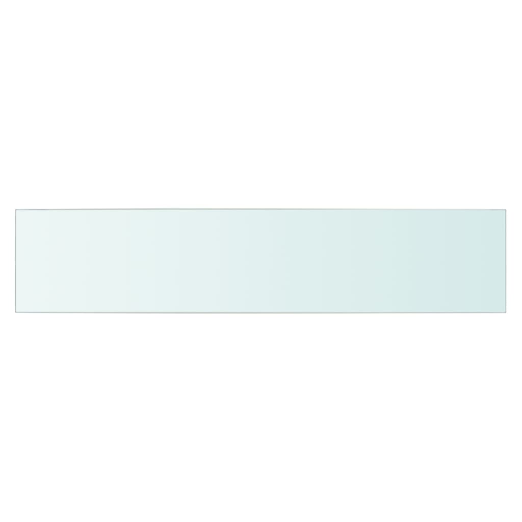 vidaXL Плоча за рафт, прозрачно стъкло, 70 x 15 см