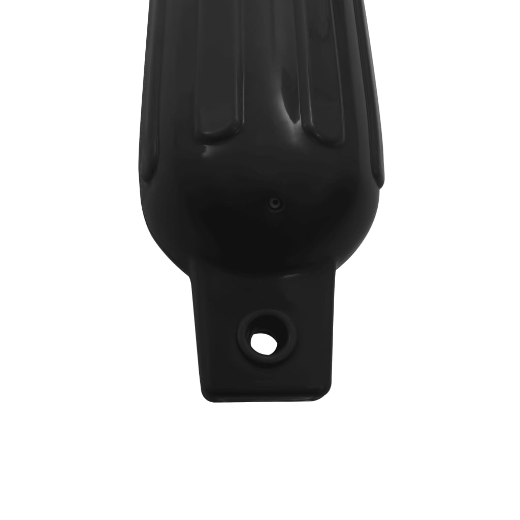vidaXL Фендери за лодка, 4 бр, черни, 41x11,5 см, PVC