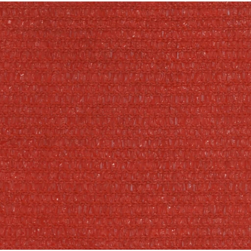 vidaXL Платно-сенник, 160 г/м², червено, 4x4x5,8 м, HDPE