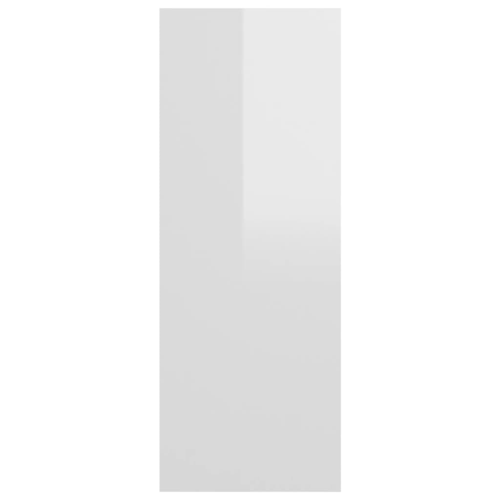 vidaXL Конзолна маса, бял гланц, 78x30x80 см, ПДЧ