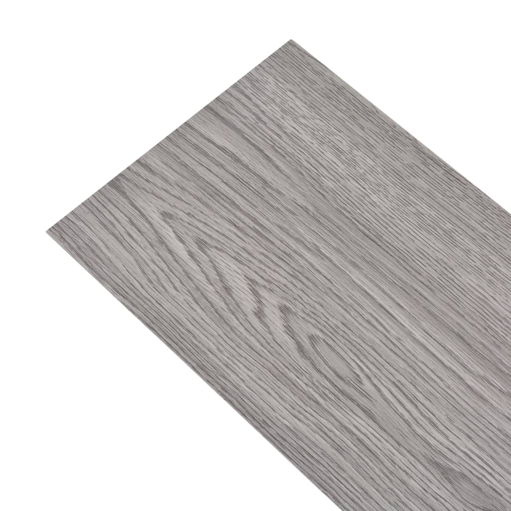 vidaXL Самозалепващи подови дъски от PVC 5,02 м² 2 мм тъмносиви