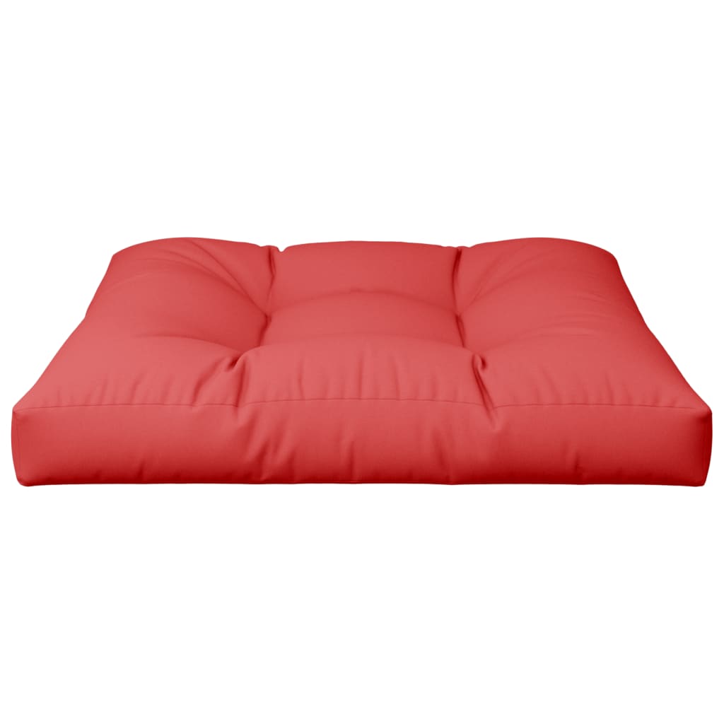 vidaXL Палетна възглавница, червена, 70x70x12 см, текстил