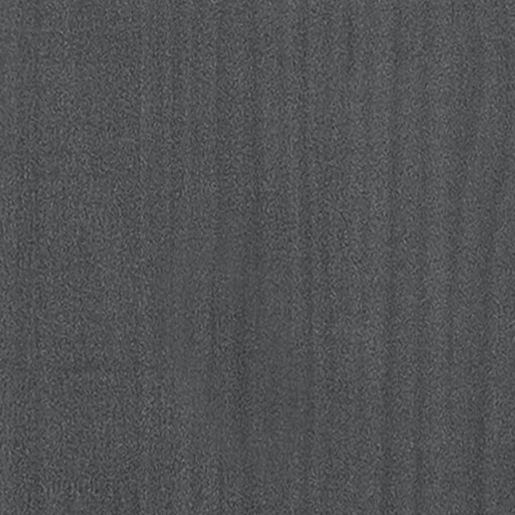 vidaXL Градински сандък, сив, 150x50x70 см, бор масив