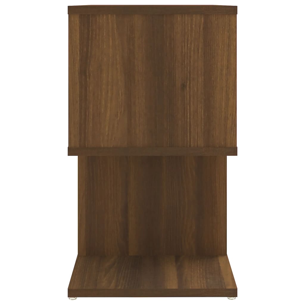 vidaXL Нощни шкафчета, 2 бр, кафяв дъб, 50x30x51,5 см, инженерно дърво