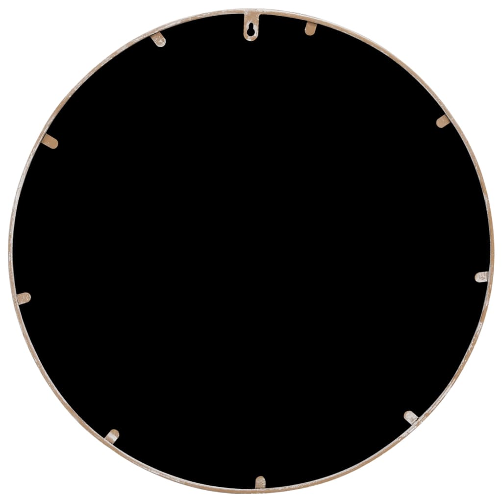 vidaXL Огледало пясъчно 60x2,5 см желязо кръгло за употреба на закрито