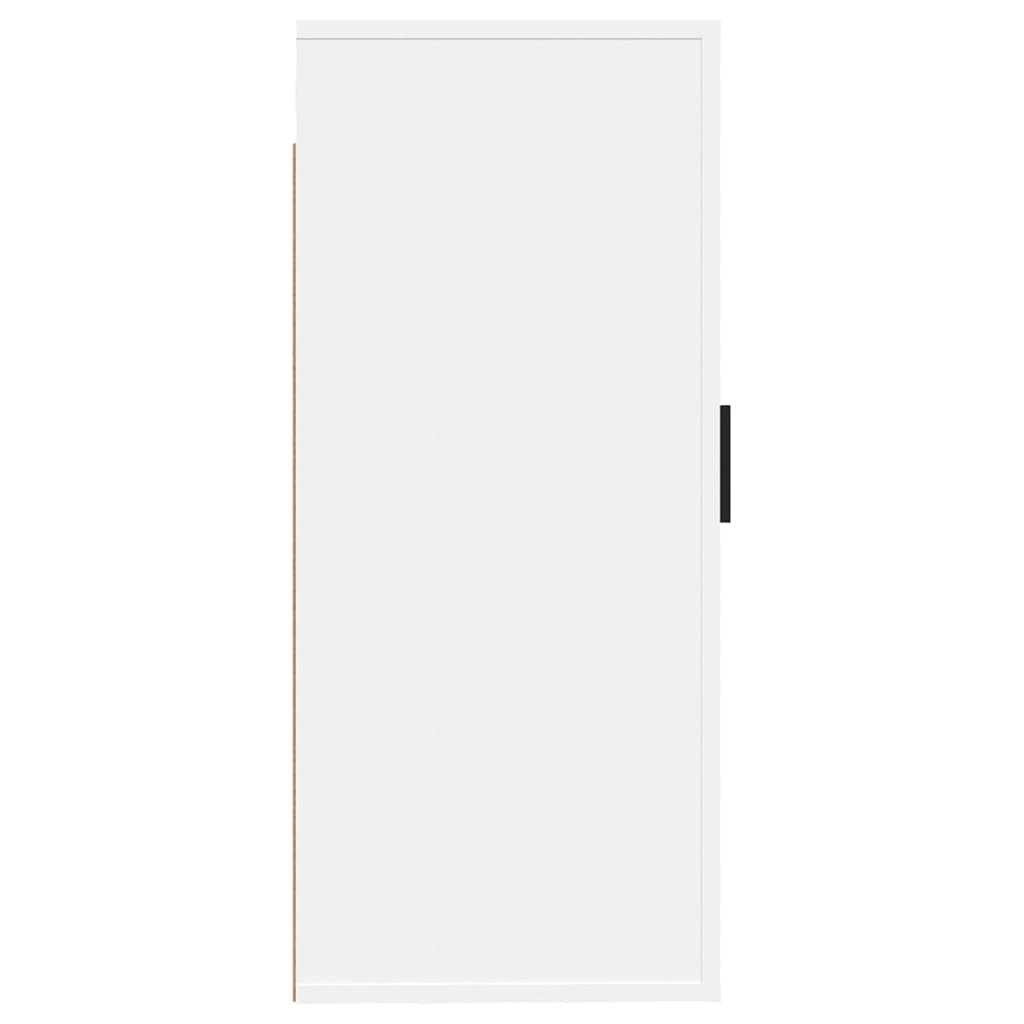 vidaXL ТВ шкаф за стенен монтаж, бял, 40x34,5x80 см