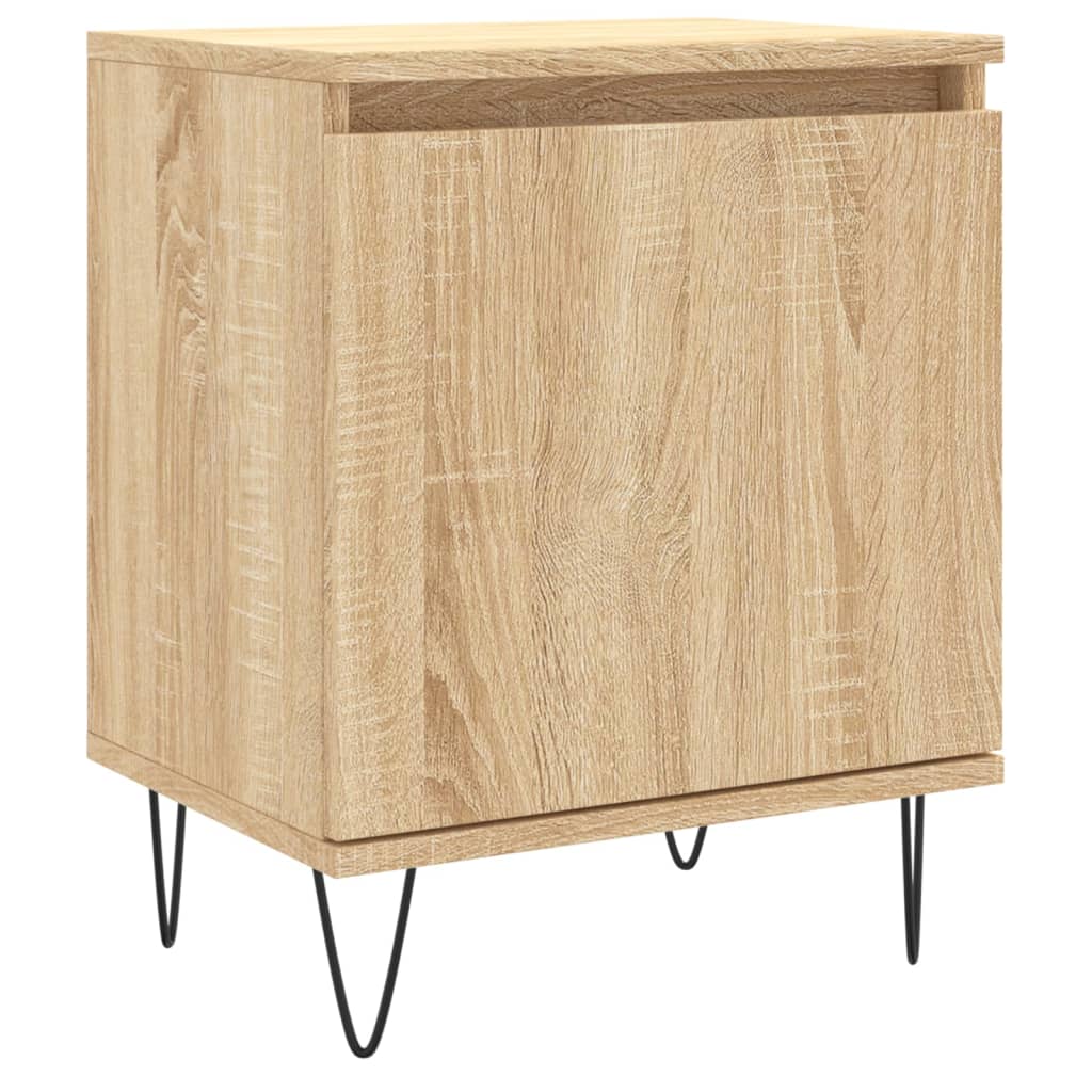 vidaXL Нощно шкафче, дъб сонома, 40x30x50 см, инженерно дърво