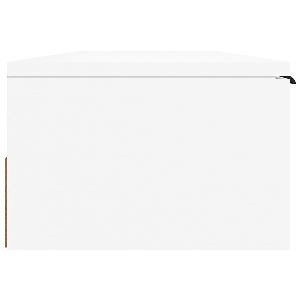 vidaXL Стенен шкаф, бял, 102x30x20 см, инженерно дърво