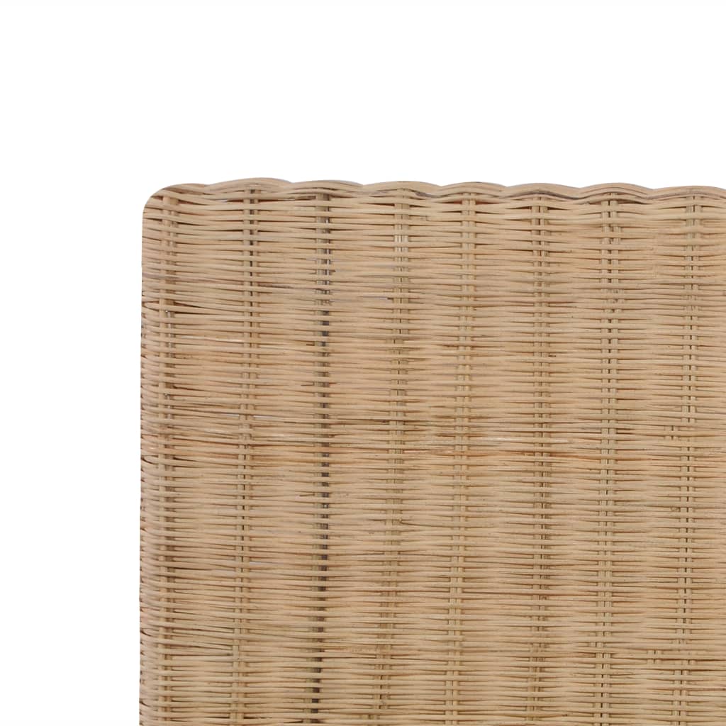 vidaXL Рамка за легло, ръчно тъкан естествен ратан, 180x200 см