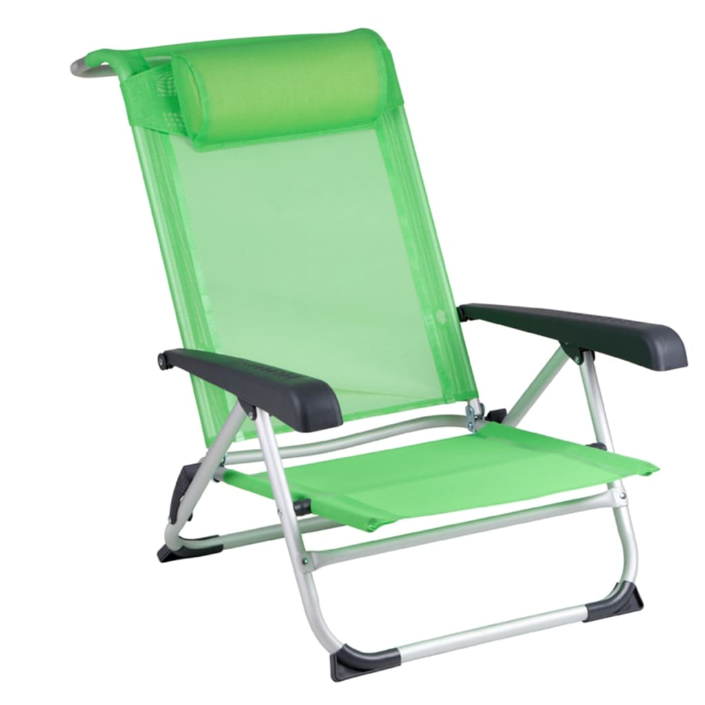 Bo-Camp Плажен стол, алуминий, зелен, 1204794