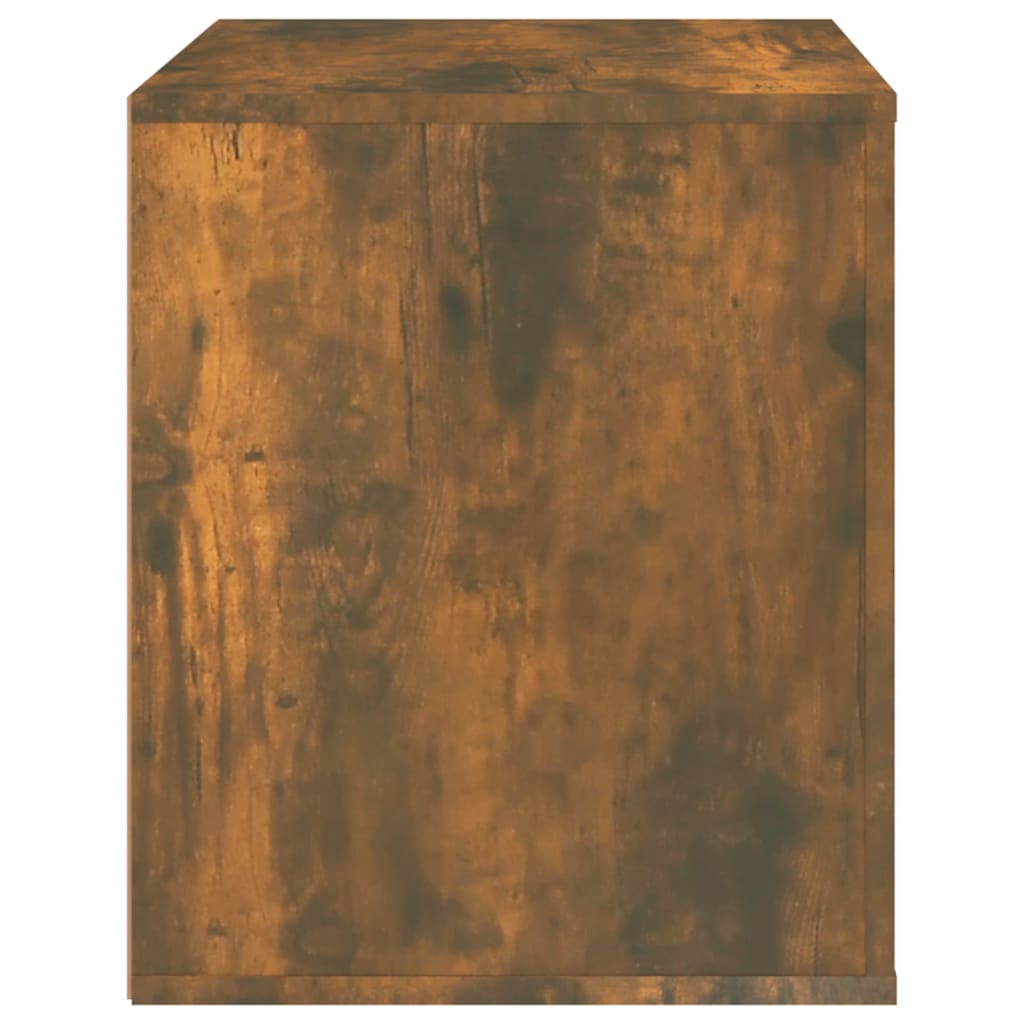vidaXL Нощно шкафче, опушен дъб, 50x39x47 см